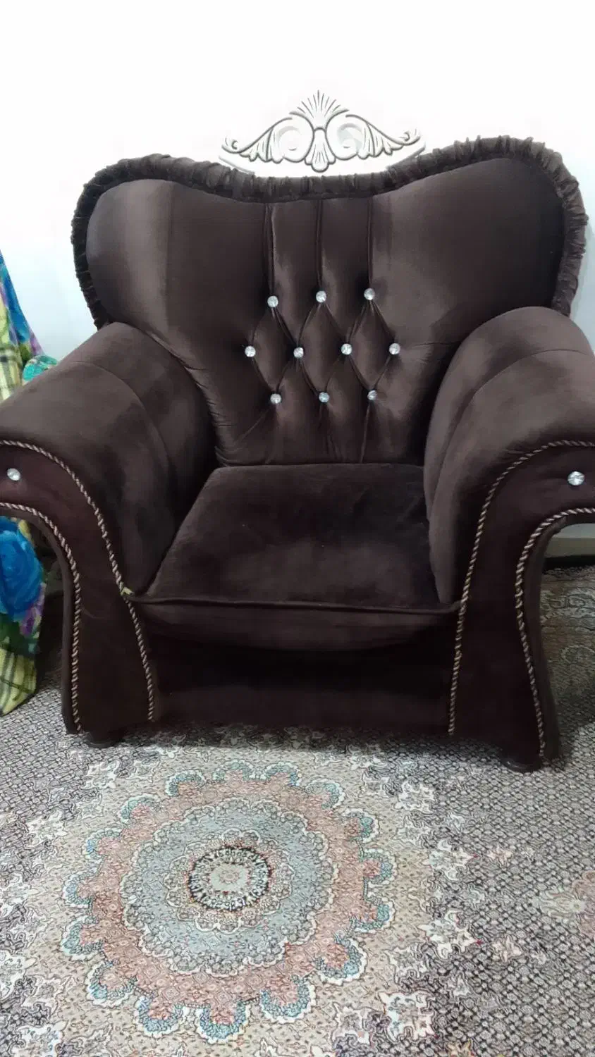 مبل هشت نفره سالم|مبلمان خانگی و میز عسلی|ملکان, |دیوار