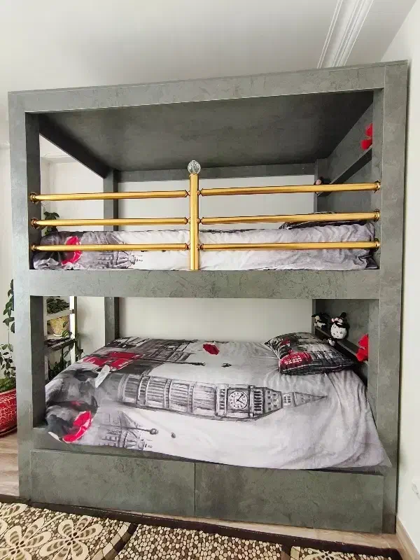 تخت خواب دو طبقه|تخت و سرویس خواب|باسمنج, |دیوار