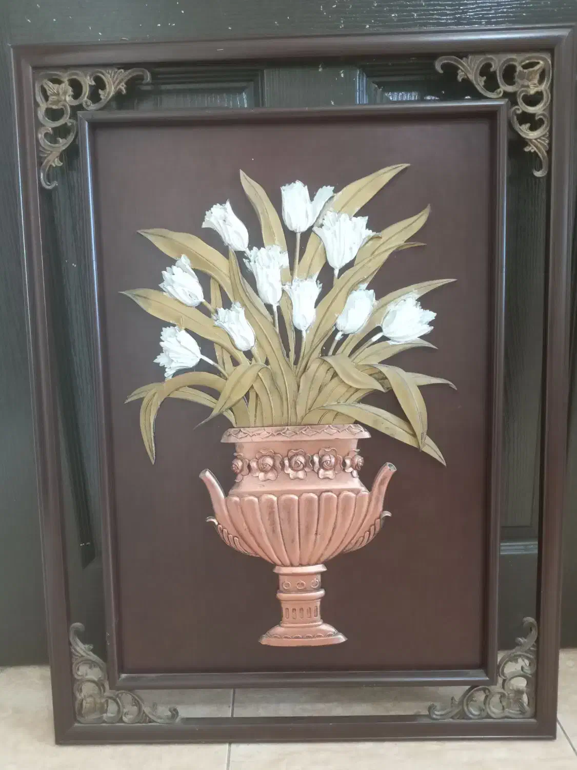 تابلو زیبا گل برجسته|صنایع دستی و سایر لوازم تزئینی|آمل, |دیوار