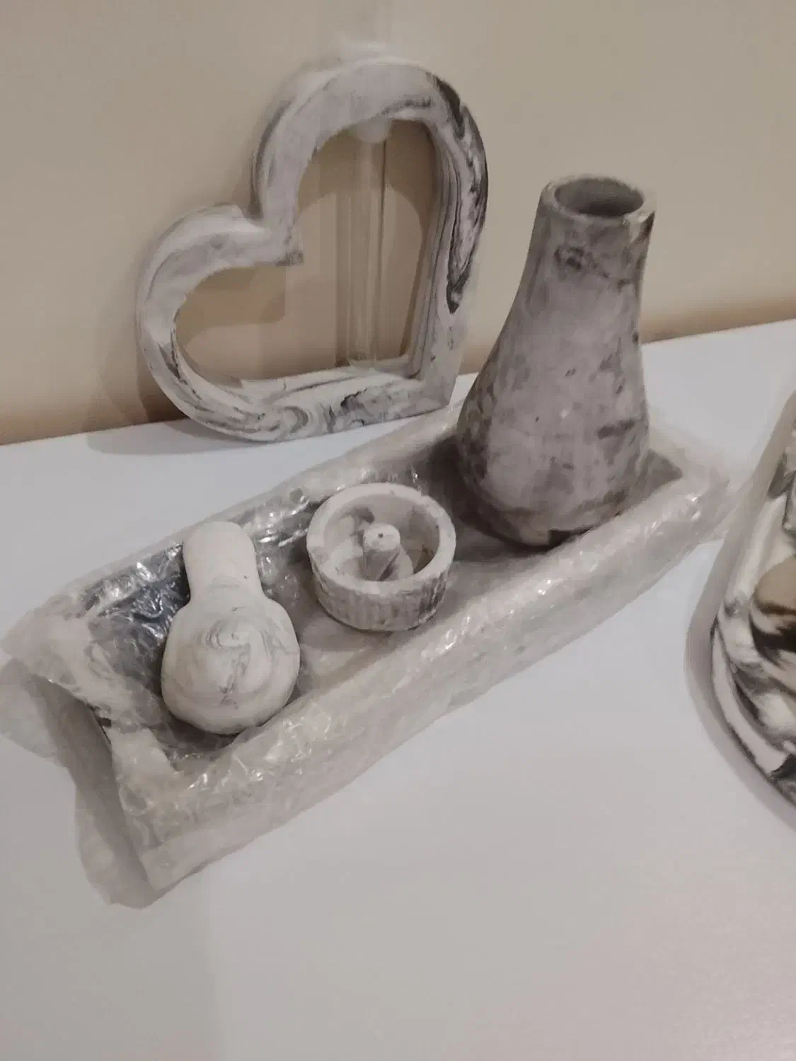 سه تیکه جنس سنگ مصنوعی نونو اکبند|صنایع دستی و سایر لوازم تزئینی|کرج, شهرک فهمیده|دیوار