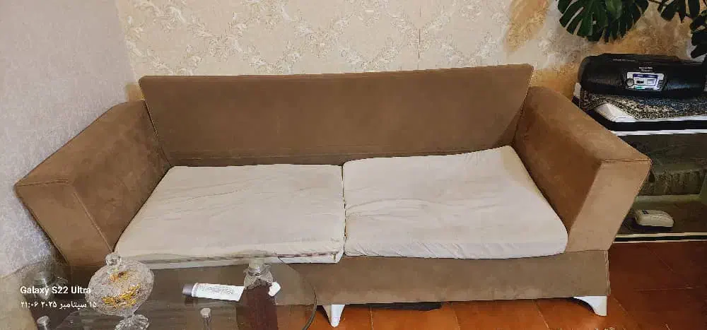 مبل هفت نفره مخصوص خانه باغ اسکلت سالم|مبلمان خانگی و میز عسلی|شیراز, قدوسی شرقی|دیوار