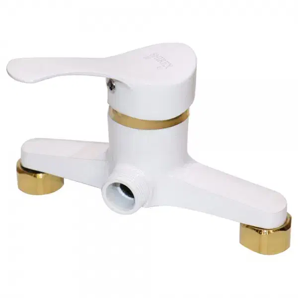 شیر آلات سفید طلایی|لوازم حمام|شادگان, |دیوار