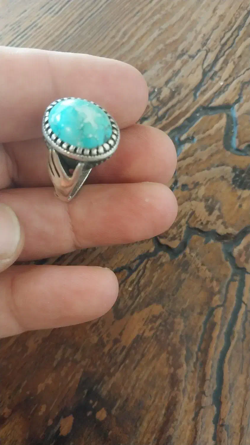 انگشتر فیروزه رکاب دست دلبر|جواهرات|ری, سرتخت|دیوار