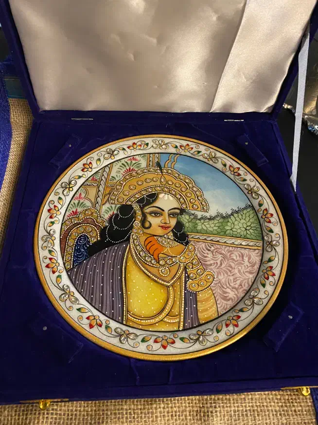 بشقاب طلاکوب  آنتیک هندوستان|صنایع دستی و سایر لوازم تزئینی|پردیس, فاز ۲|دیوار