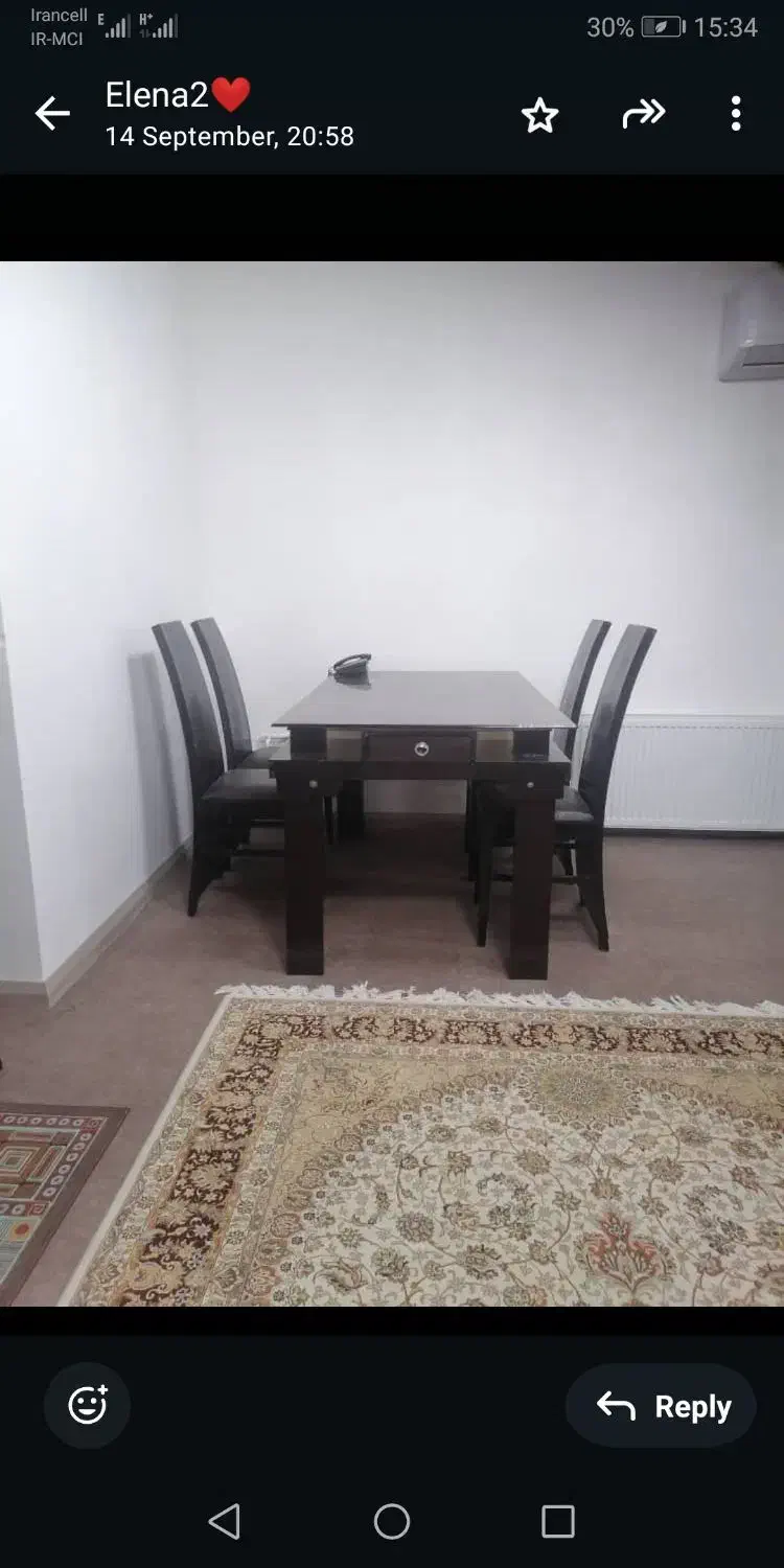 میز نهار خوری با صندلی|میز و صندلی غذاخوری|صدرا-فارس, فاز ۱|دیوار