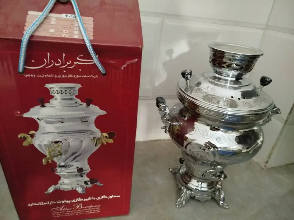 سماور اکبر برادارن 8لیتری|سماور، چای‌ساز، قهوه‌ساز|نهاوند, |دیوار