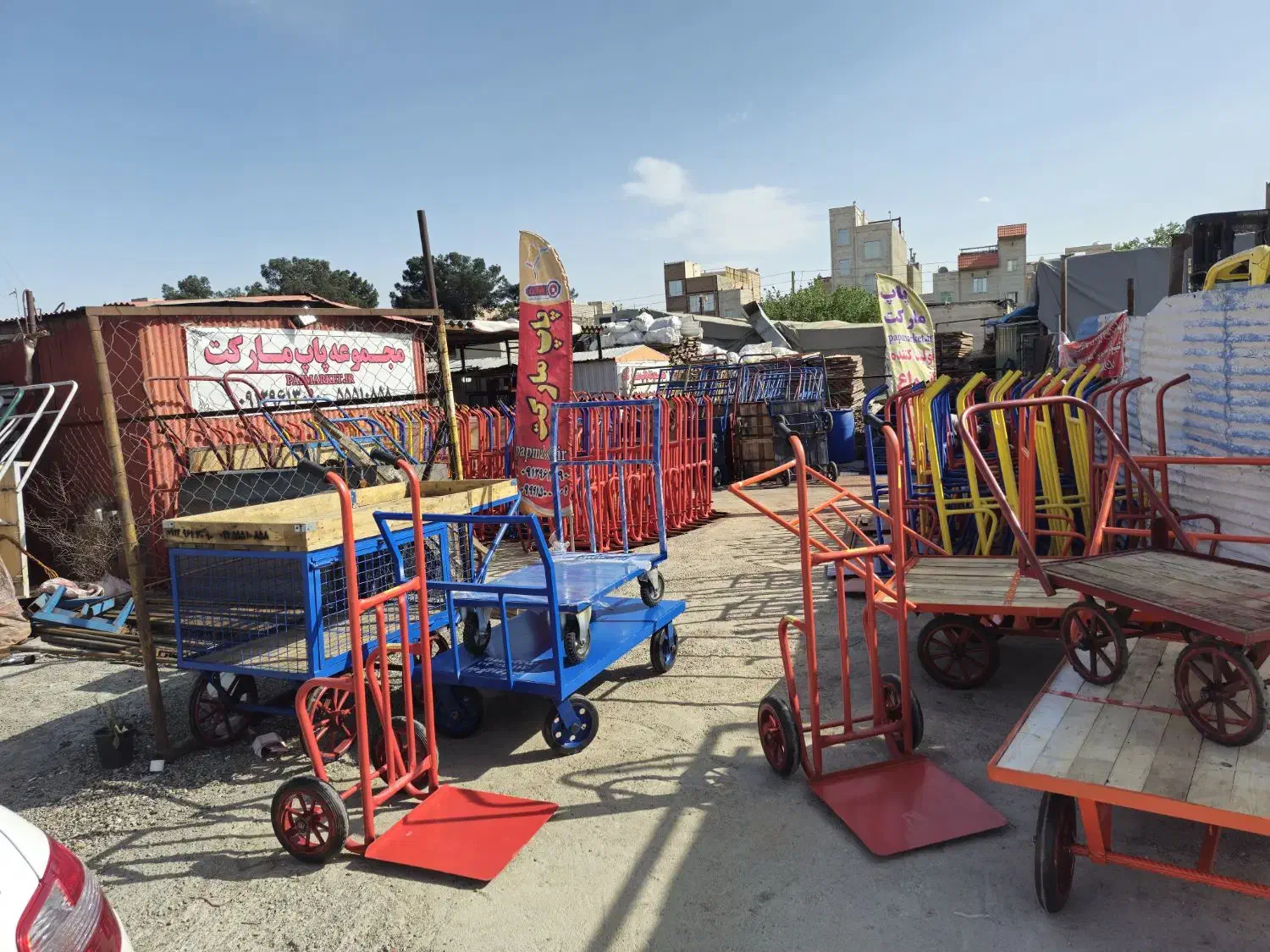 گاری تره بار چهار چرخ دستی حمل (تره باری) ارسال به|ابزارآلات|ری, بازار آهن|دیوار