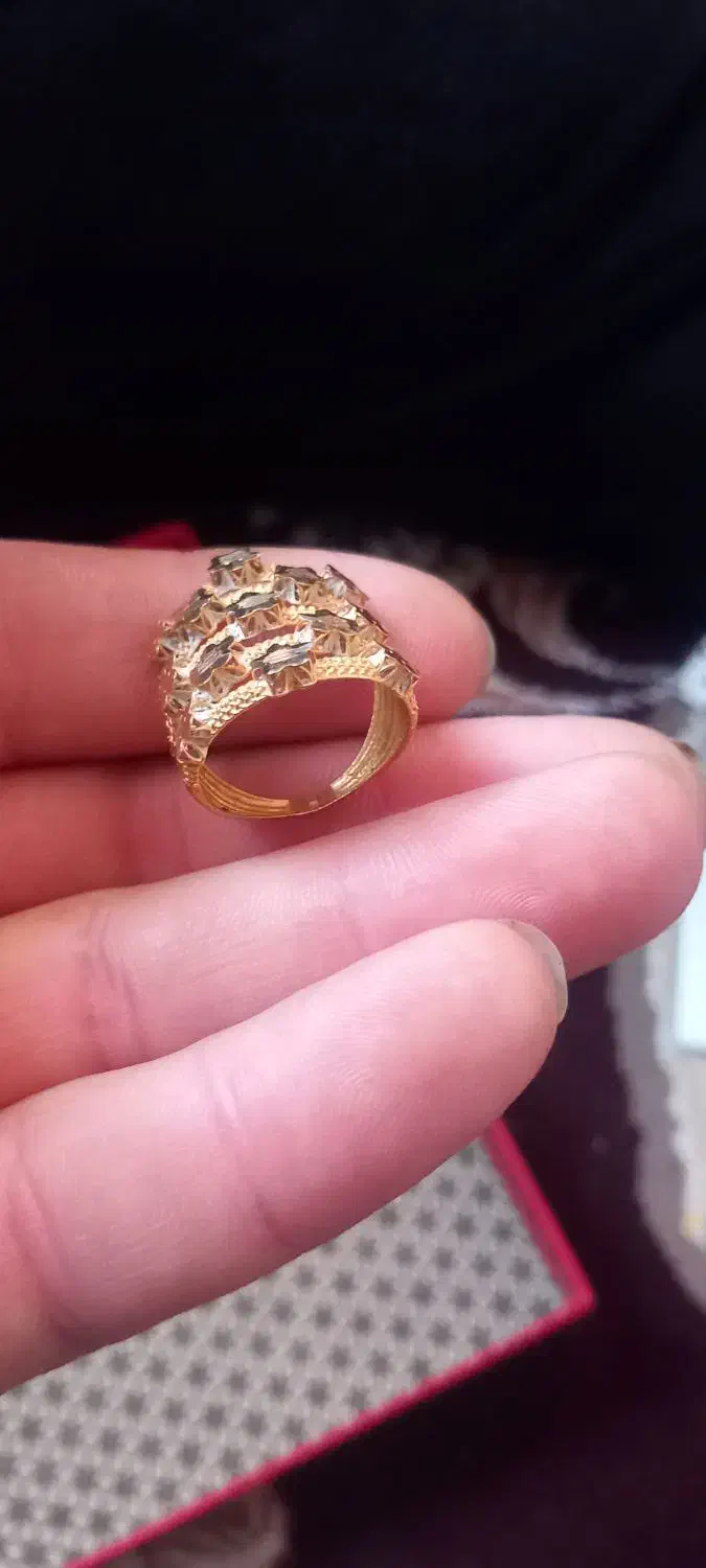 النگو استخوانی سایز۳ و انگشتر|جواهرات|دهدشت, |دیوار