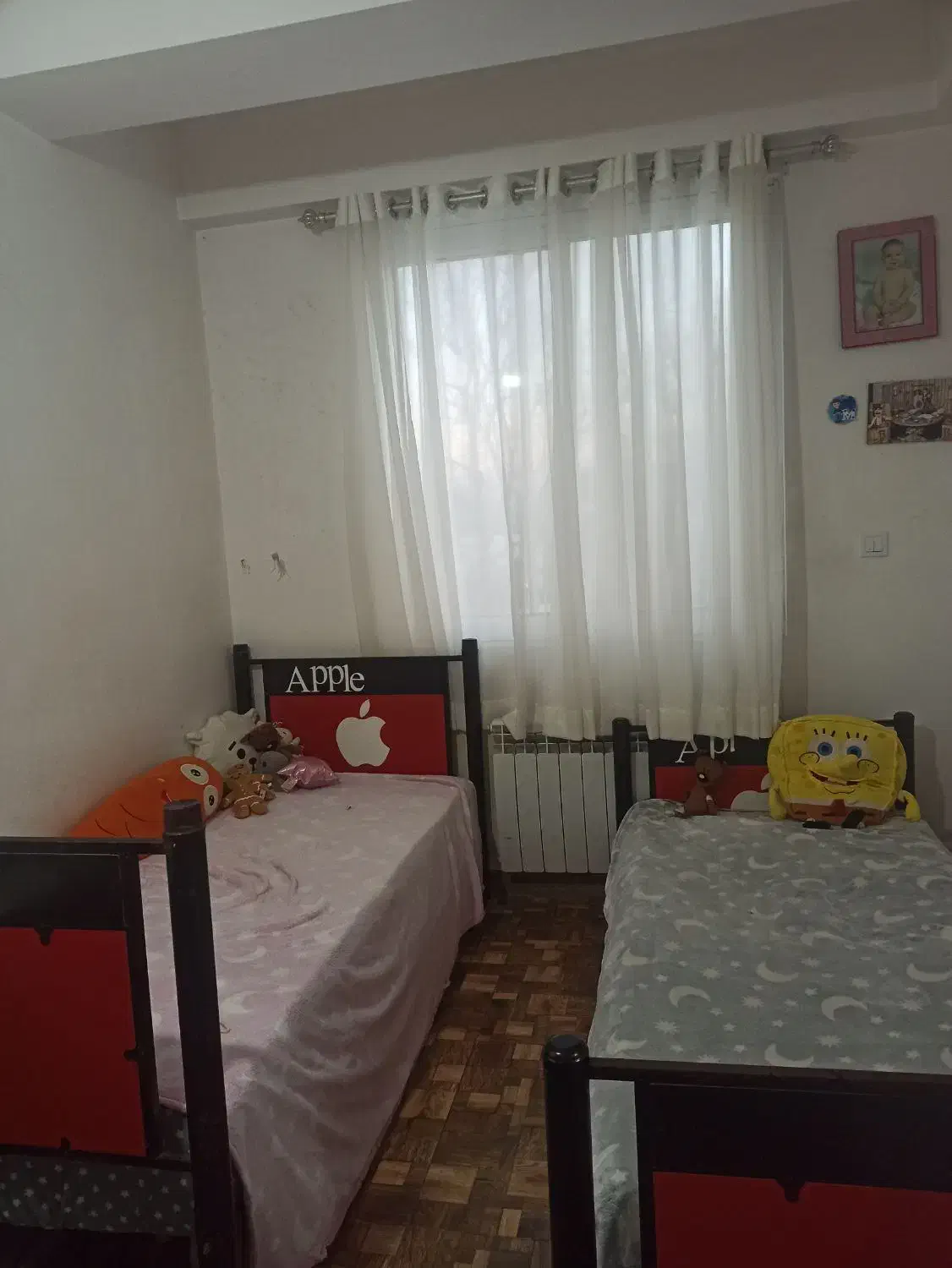 تخت دوطبقه فلزی|تخت و سرویس خواب|آستانه اشرفیه, |دیوار