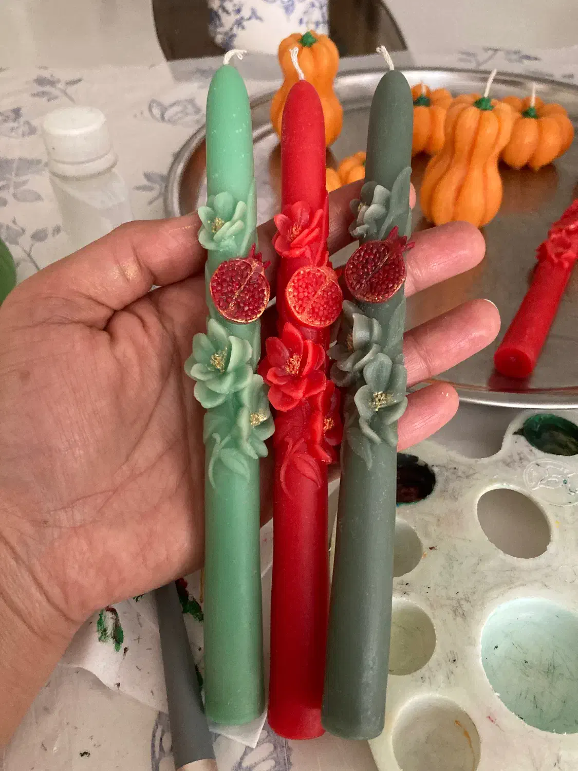 شمع در منزل|صنایع دستی و سایر لوازم تزئینی|تهران, زرکش|دیوار