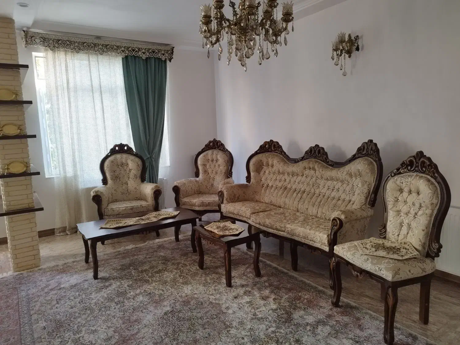 مبل استیل ۷ نفره|مبلمان خانگی و میز عسلی|تالش, هشتپر|دیوار