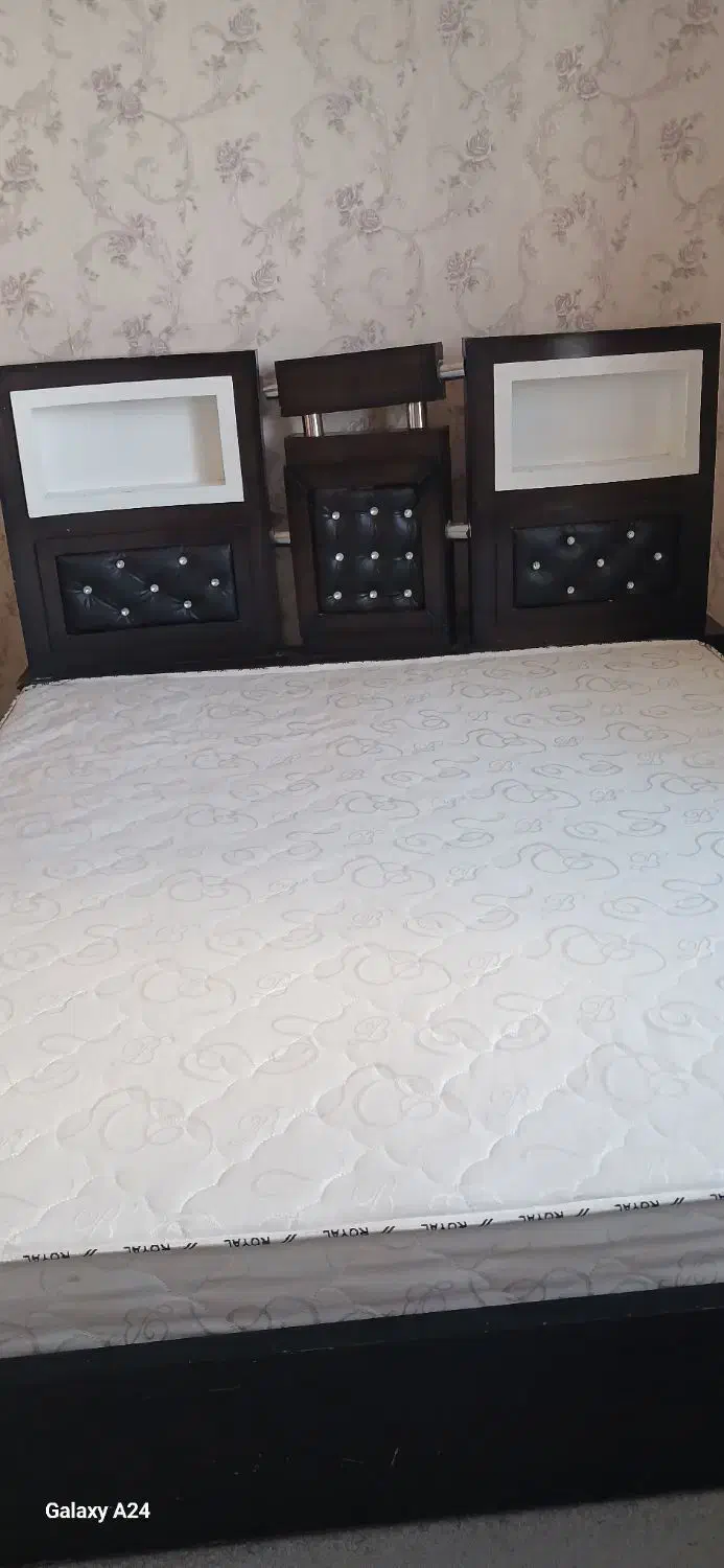 تخت خواب دو نفره|تخت و سرویس خواب|نیشابور, دارایی|دیوار