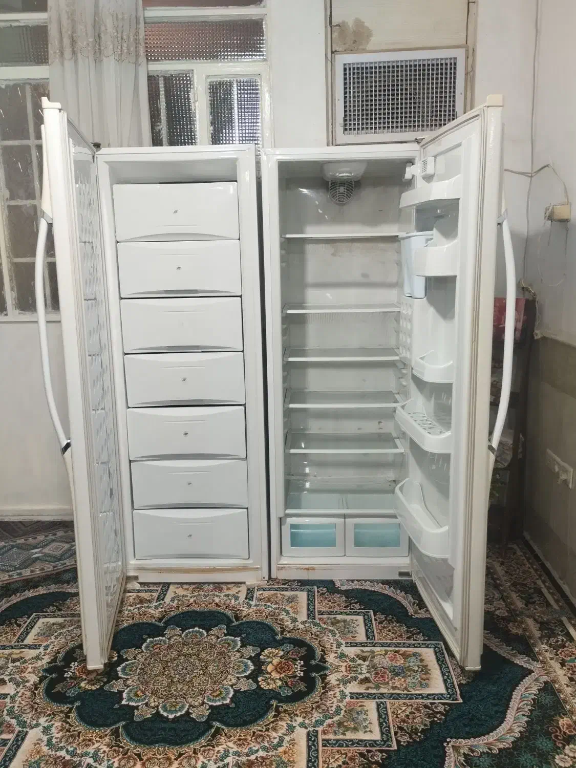 یخچال دوقلو الکترو استیل|یخچال و فریزر|قم, ولیعصر|دیوار