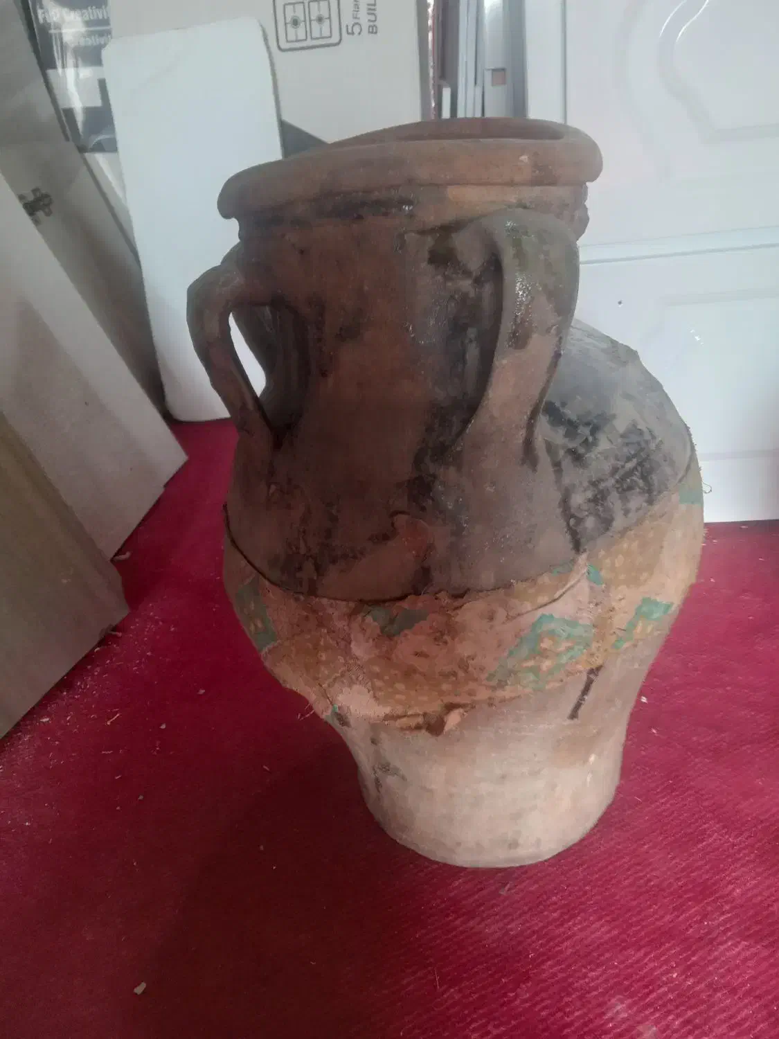 ۲عددکوزه سفالی|کلکسیون اشیاء عتیقه|نسیم‌شهر, |دیوار