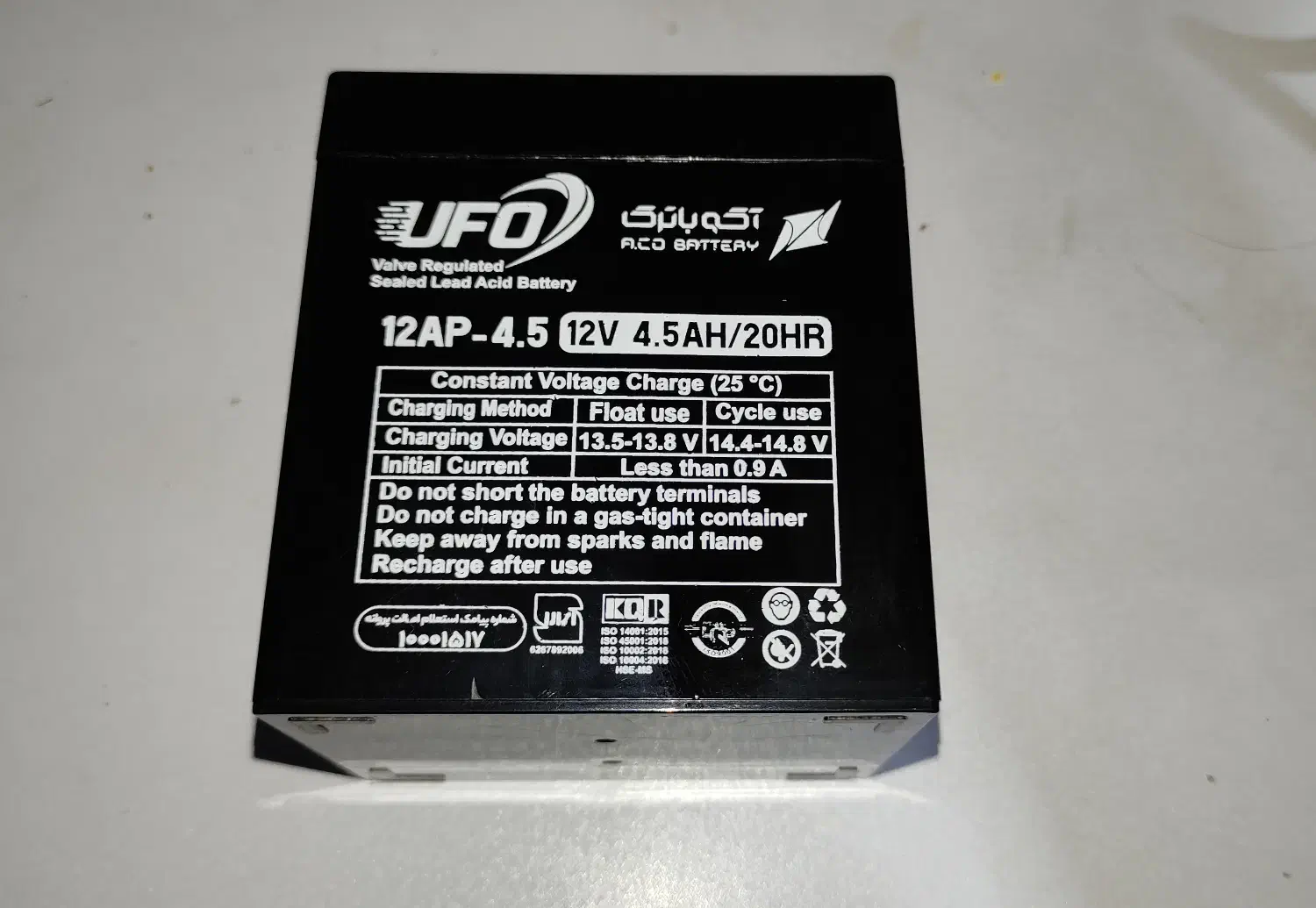 فروش باتری 12ولت 4/5 آمپرساعت|مودم و تجهیزات شبکه|تهران, نیلوفر|دیوار