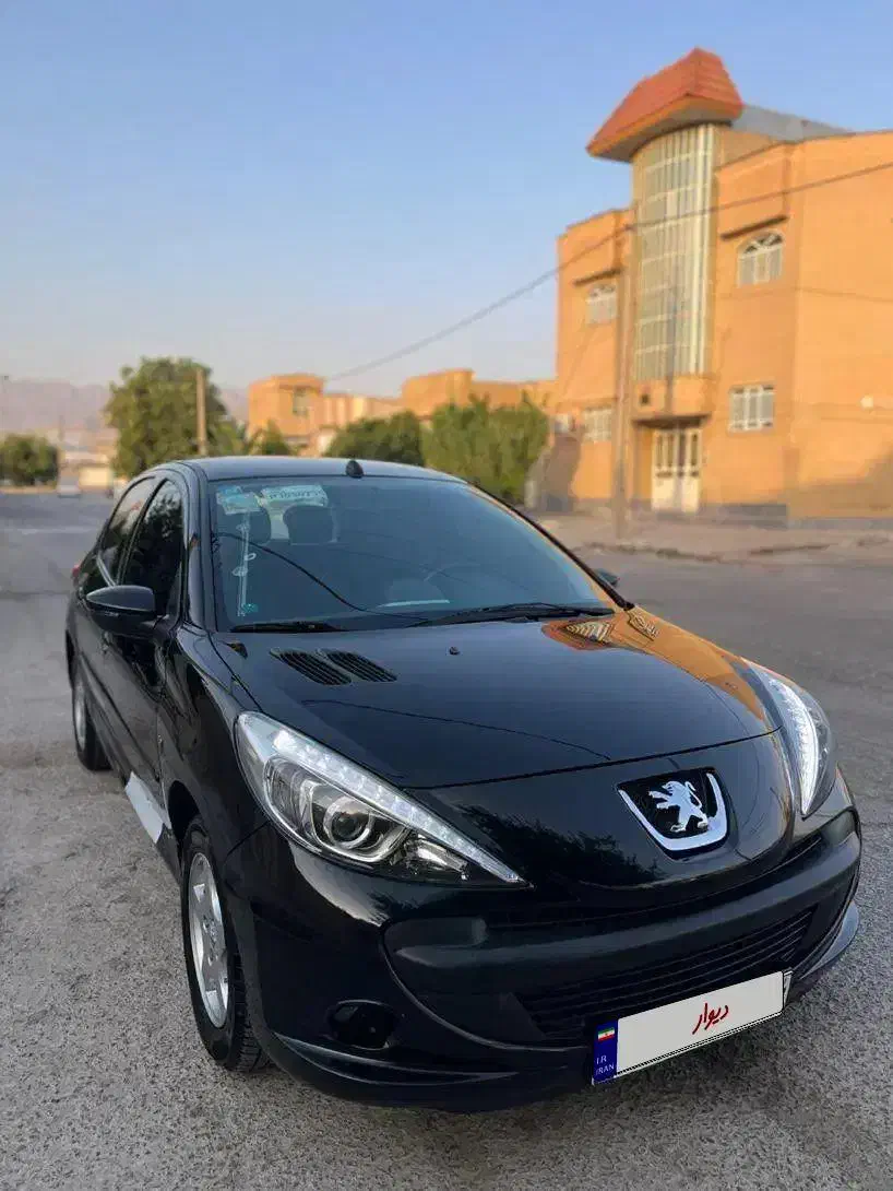 پژو‌ ۲۰۷ مشکی دنده|خودرو سواری و وانت|کازرون, |دیوار