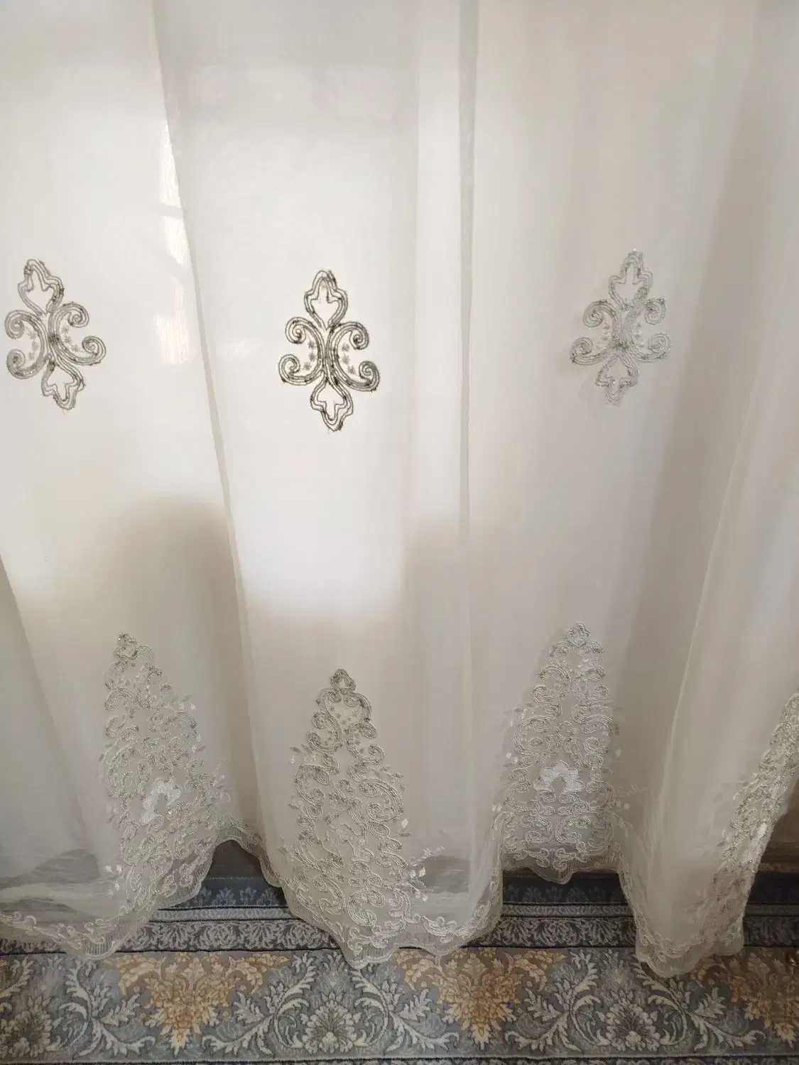 پرده خامه دوزی شده|پرده، رانر، رومیزی|خرمآباد, |دیوار