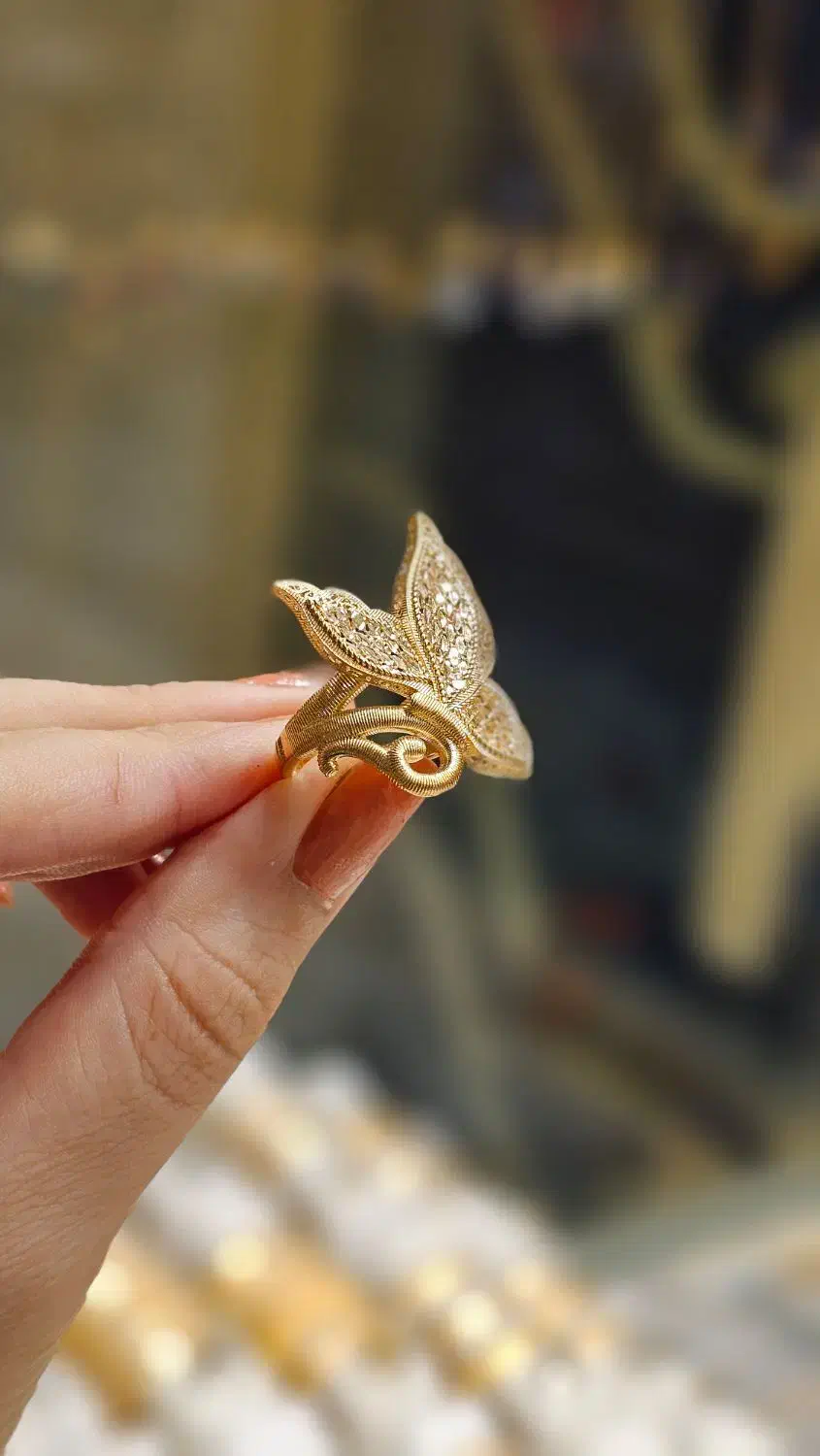 انگشتر طرح پروانه|جواهرات|امیدیه, |دیوار