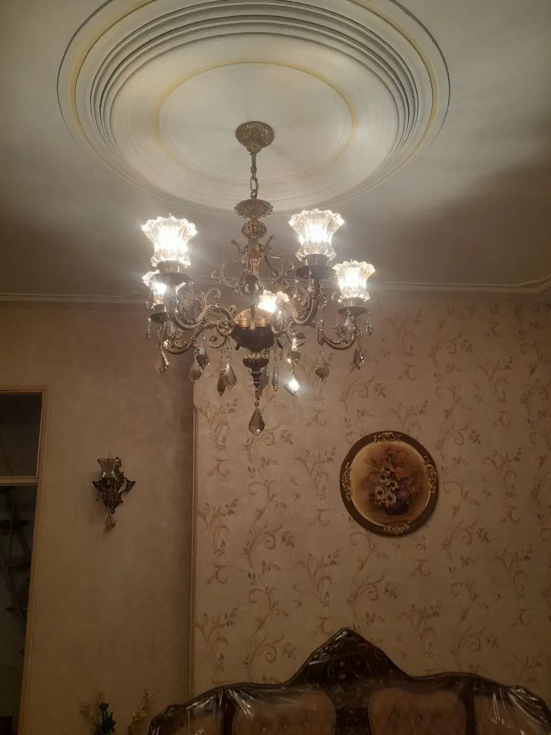 لوستر برنز|لوستر و چراغ آویز|قزوین, |دیوار