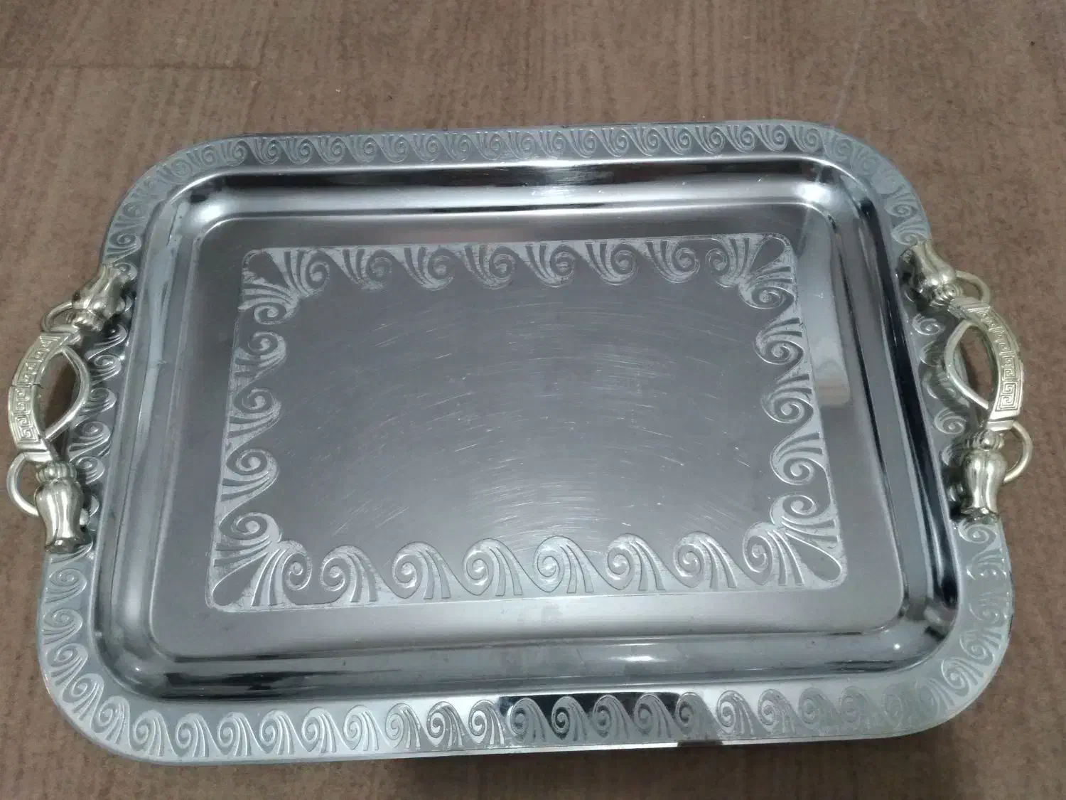 سینی استیل|ظروف سرو و پذیرایی|قم, علی آباد سعدگان|دیوار