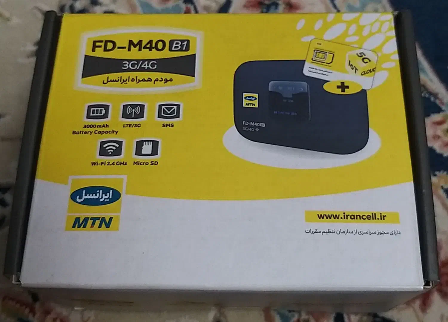 مودم همراه ایرانسل مدل FD-M40 B1|مودم و تجهیزات شبکه|تهران, تهرانسر مرکزی|دیوار