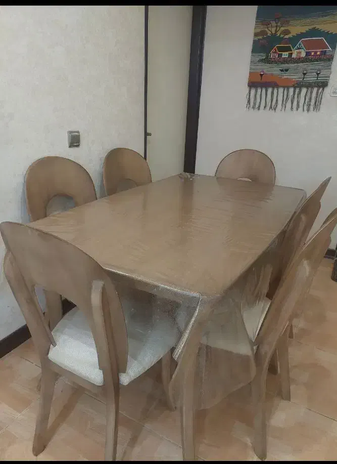ناهارخوری شش نفره|میز و صندلی غذاخوری|فولادشهر, B7|دیوار