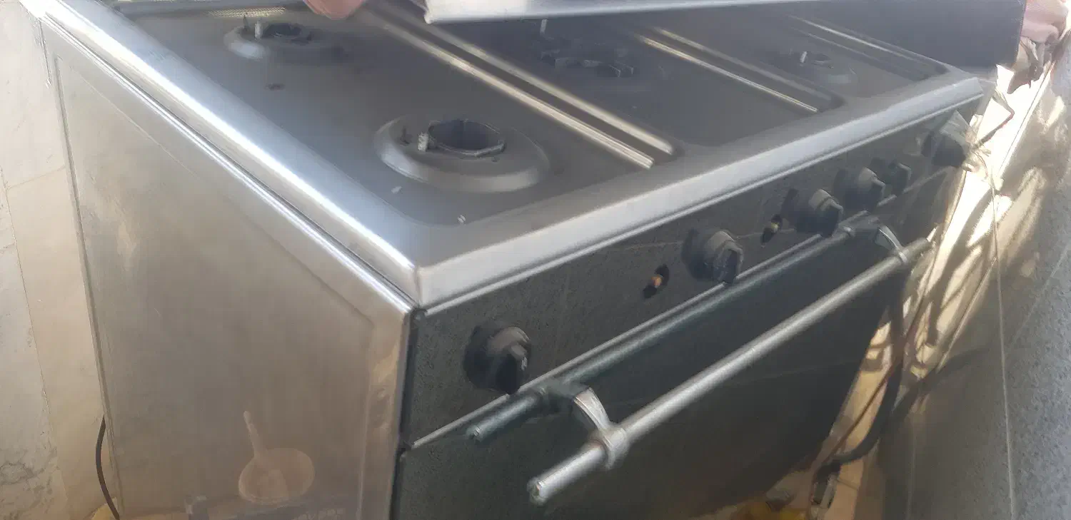 گاز فر دار استیل جنس درجه|اجاق گاز و لوازم برقی پختوپز|الیگودرز, |دیوار