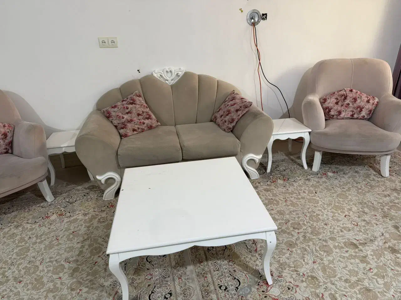 مبل۷نفره عسلی میزنهارخوری ۷نفره میز تی وی|مبلمان خانگی و میز عسلی|بندر کنگان, |دیوار