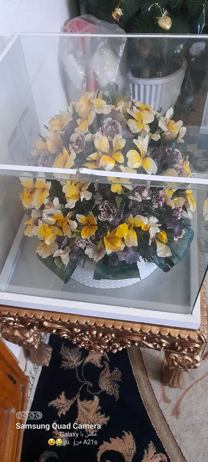 گل خشک با قاب زینتی|صنایع دستی و سایر لوازم تزئینی|اصفهان, شیخ طوسی|دیوار