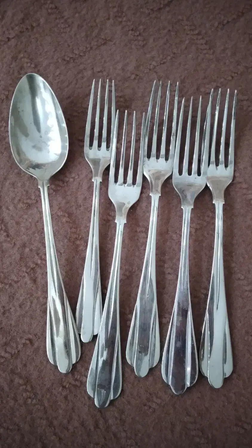 قاشق وچنگال دوره قاجار|کلکسیون اشیاء عتیقه|اسلامشهر, شهرک واوان|دیوار