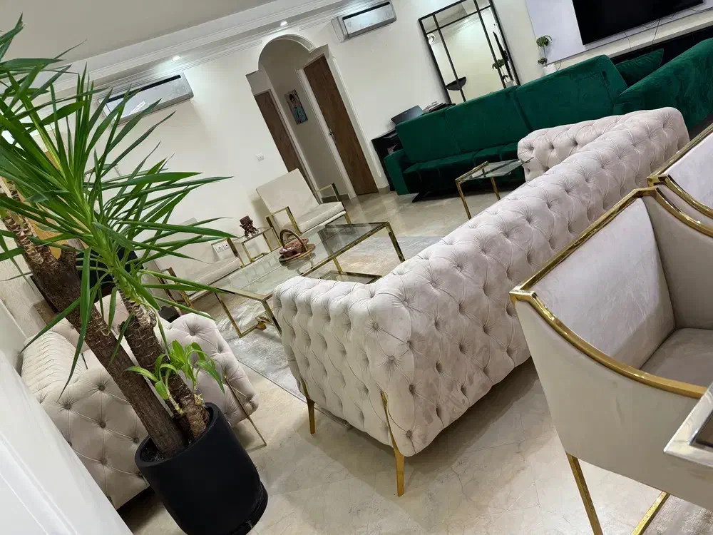 مبل استیل در حد نو|مبلمان خانگی و میز عسلی|تهران, باشگاه نفت|دیوار