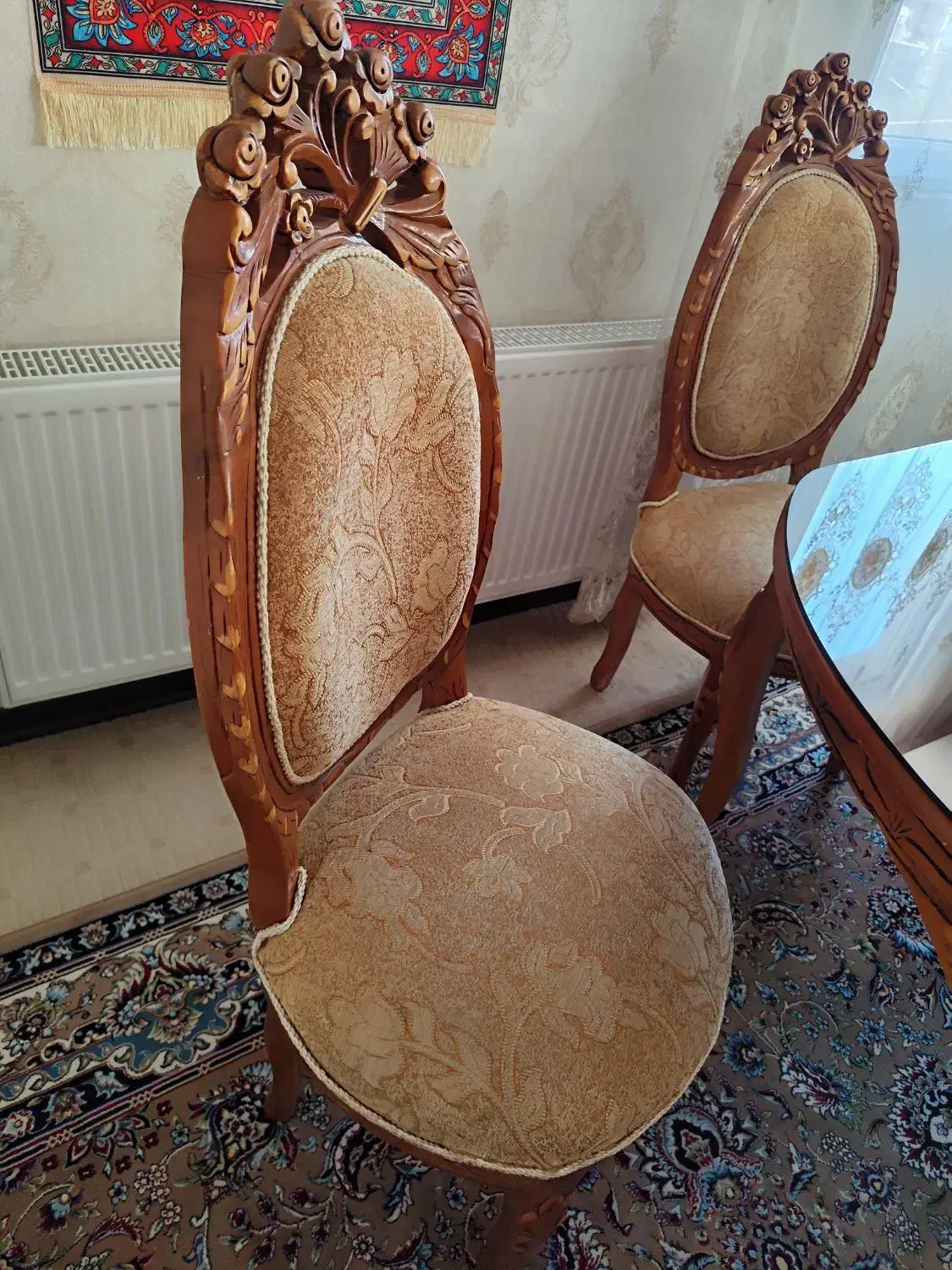 میز ناهارخوری چوب گردو +کاور صندلی+ بوفه|میز و صندلی غذاخوری|سبزوار, ولیعصر (نجار آباد)|دیوار