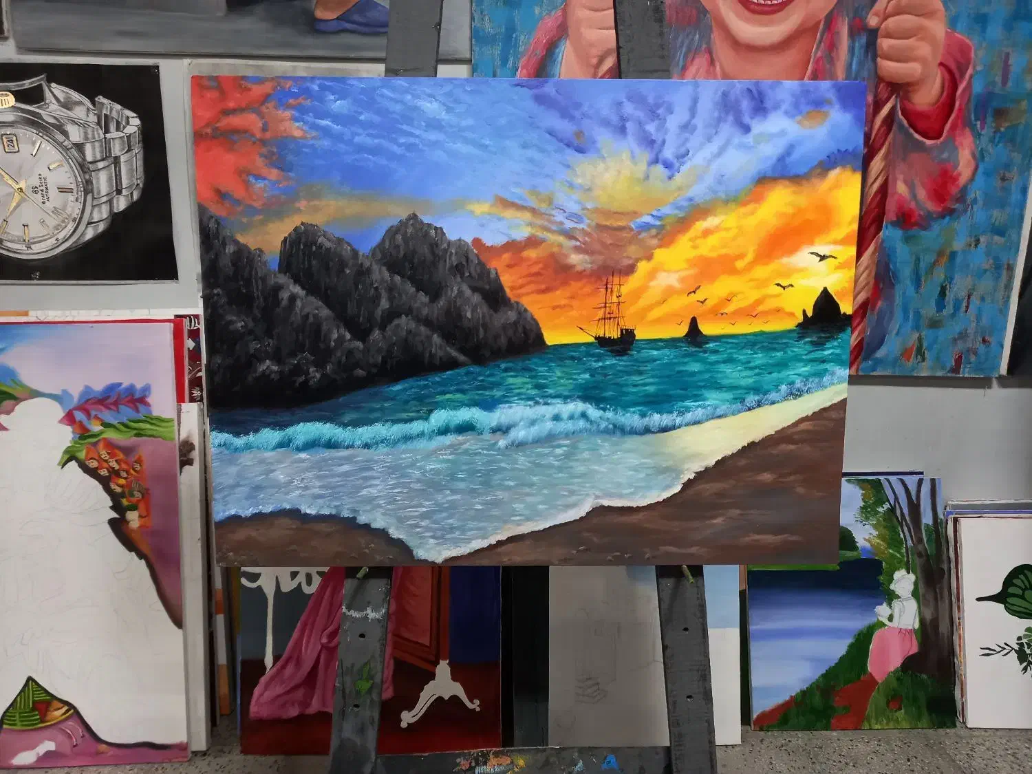 تابلو نقاشی|تابلو، نقاشی، عکس|تویسرکان, |دیوار