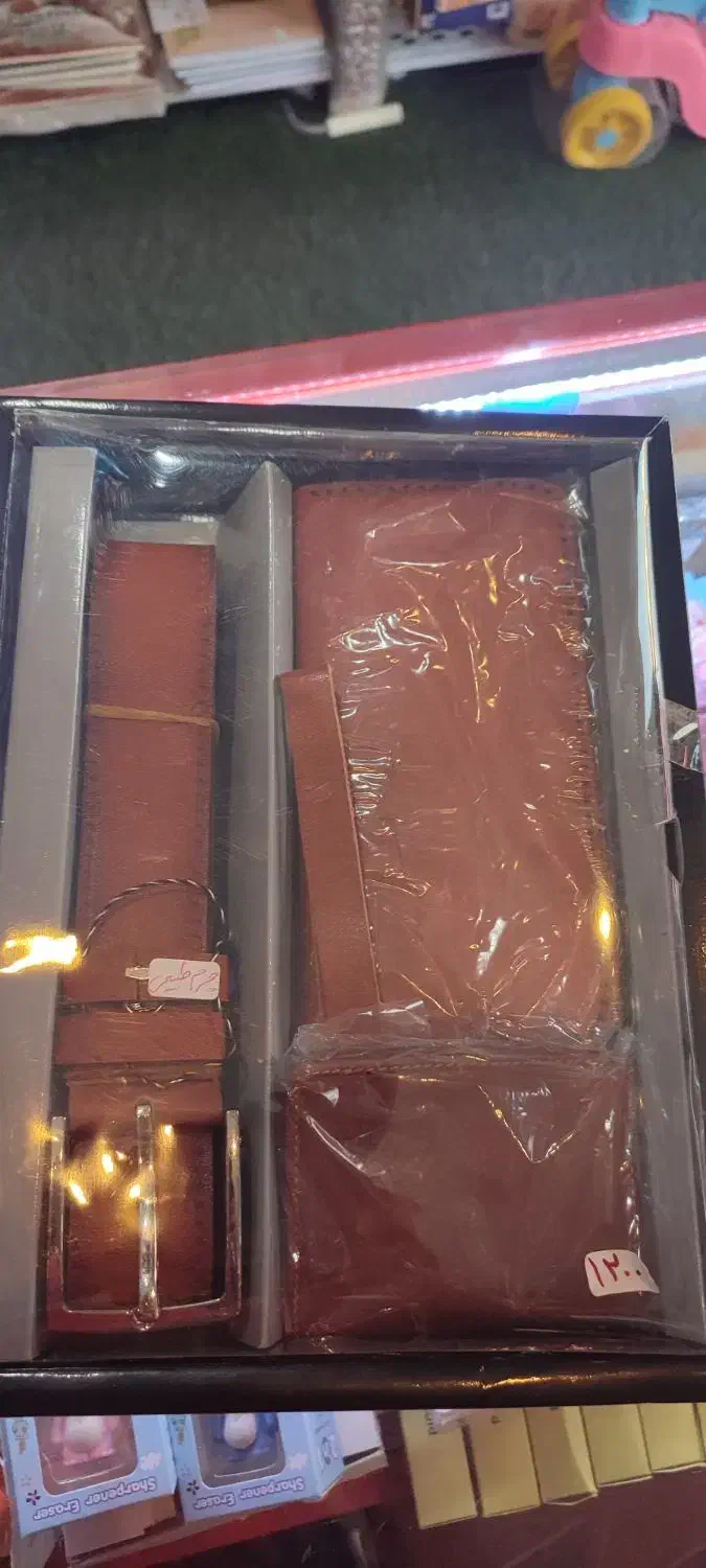 ست کامل کیف کمربند مردانه چرم طبیعی گاوی|کیف، کفش، کمربند|شیراز, لاله|دیوار