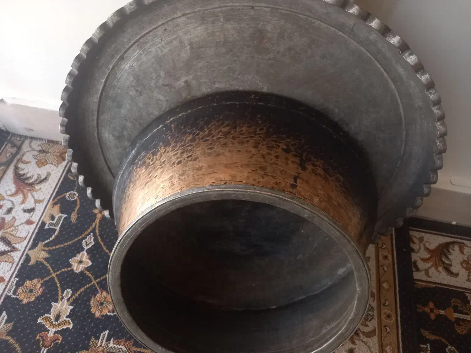 دیگ مسی و مجمع سینی مسی قدیمی - آنتیک|ظروف پخت‌وپز|کرج, حسین‌آباد|دیوار