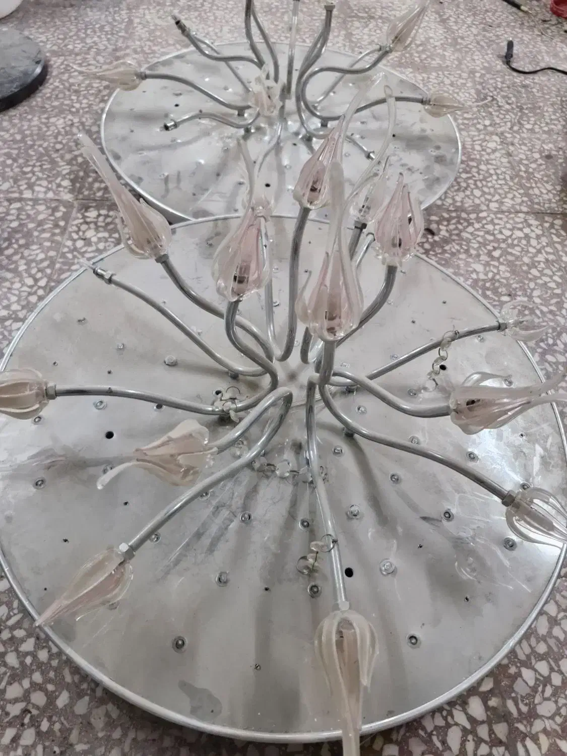 سه عدد لوستر سه حالته ریموتی|لوستر و چراغ آویز|قم, زنبیل آباد|دیوار