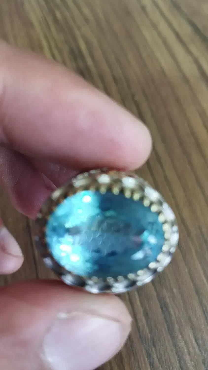 انگشتر توپاز اصل|جواهرات|نقده, |دیوار