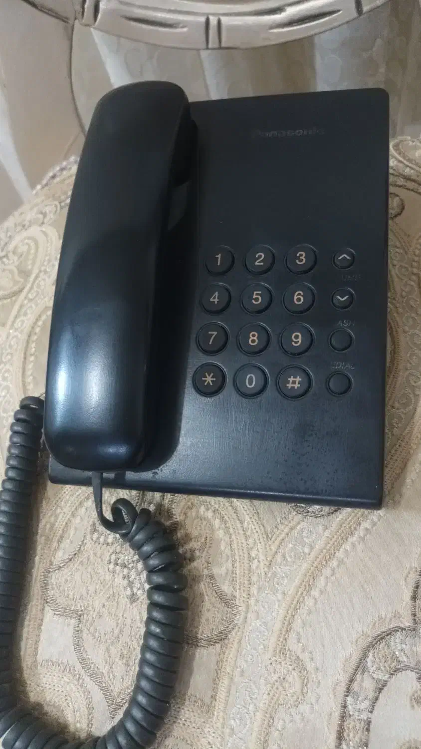 تلفن به رنگ سیاه پاناسونیک سالم|تلفن رومیزی|اردبیل, |دیوار