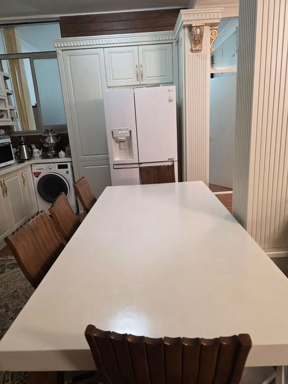 میز غذاخوری ۸ نفره فروش فوری|میز و صندلی غذاخوری|سمنان, |دیوار