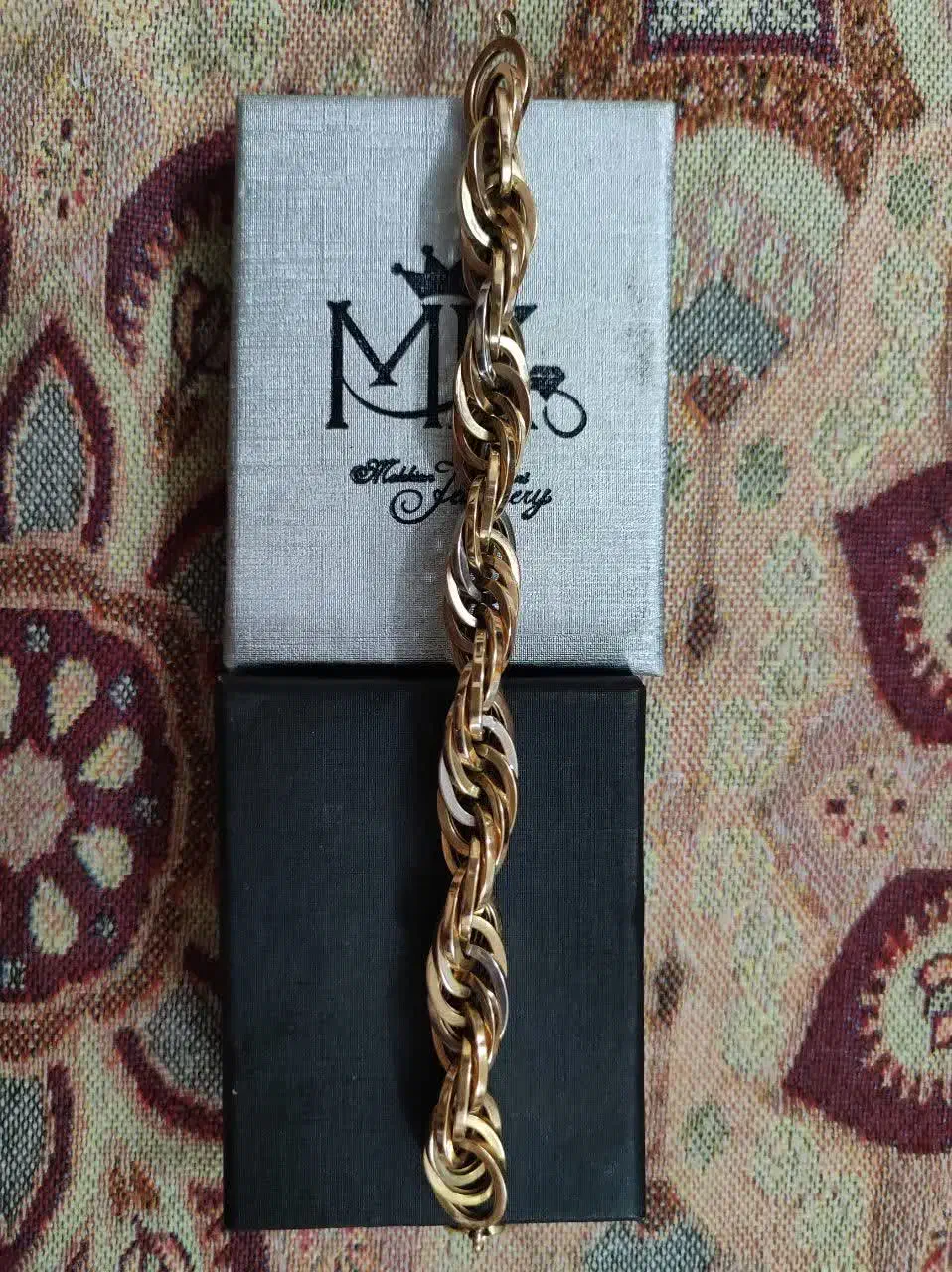 دستبندطلا ۱۸ عیار ۲۱ گرم|جواهرات|قم, زاد|دیوار