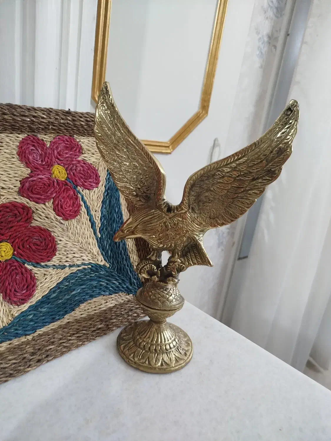 مجسمه عقاب  (جنس برنج)  رنگ طلایی|مجسمه، تندیس، ماکت|بهارستان, |دیوار