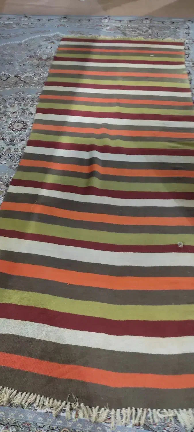 گلیم فرش قدیمی|گلیم، جاجیم، گبه|اصفهان, بهارستان|دیوار