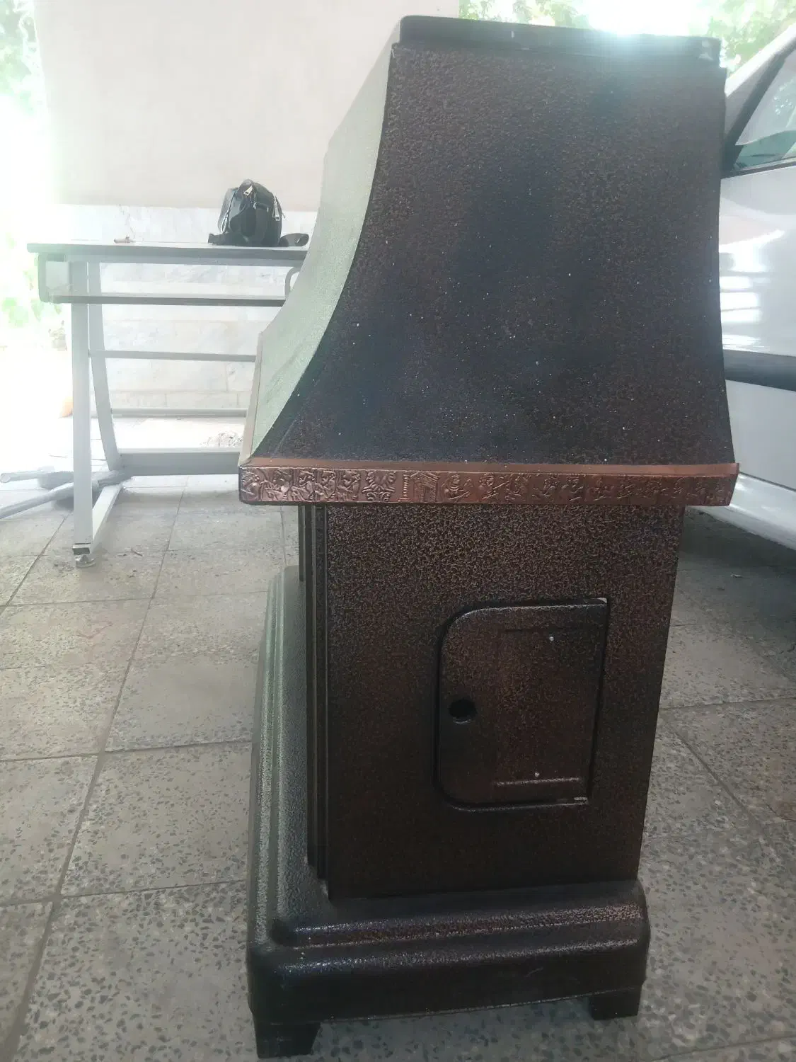 بخاری طرح شومینه|بخاری، هیتر، شومینه|مهاجران, |دیوار