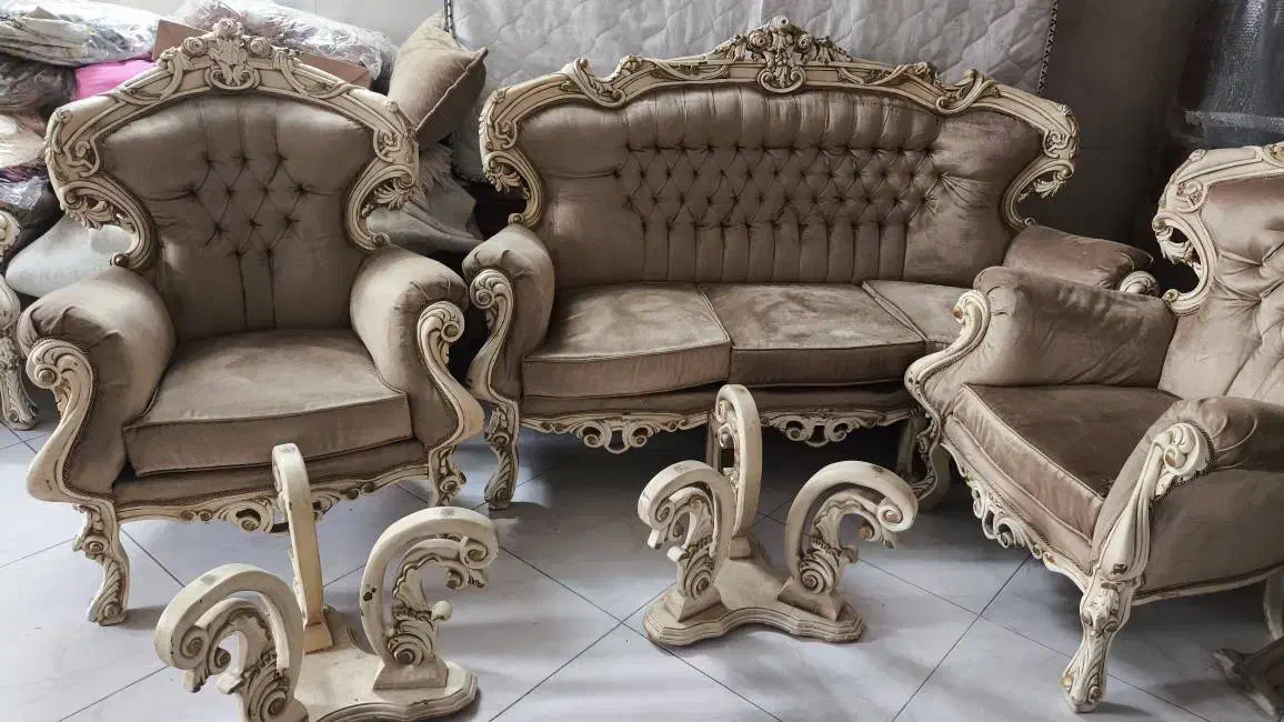 مبلمان ۹ نفره|مبلمان خانگی و میز عسلی|مشهد, نیروی هوایی|دیوار
