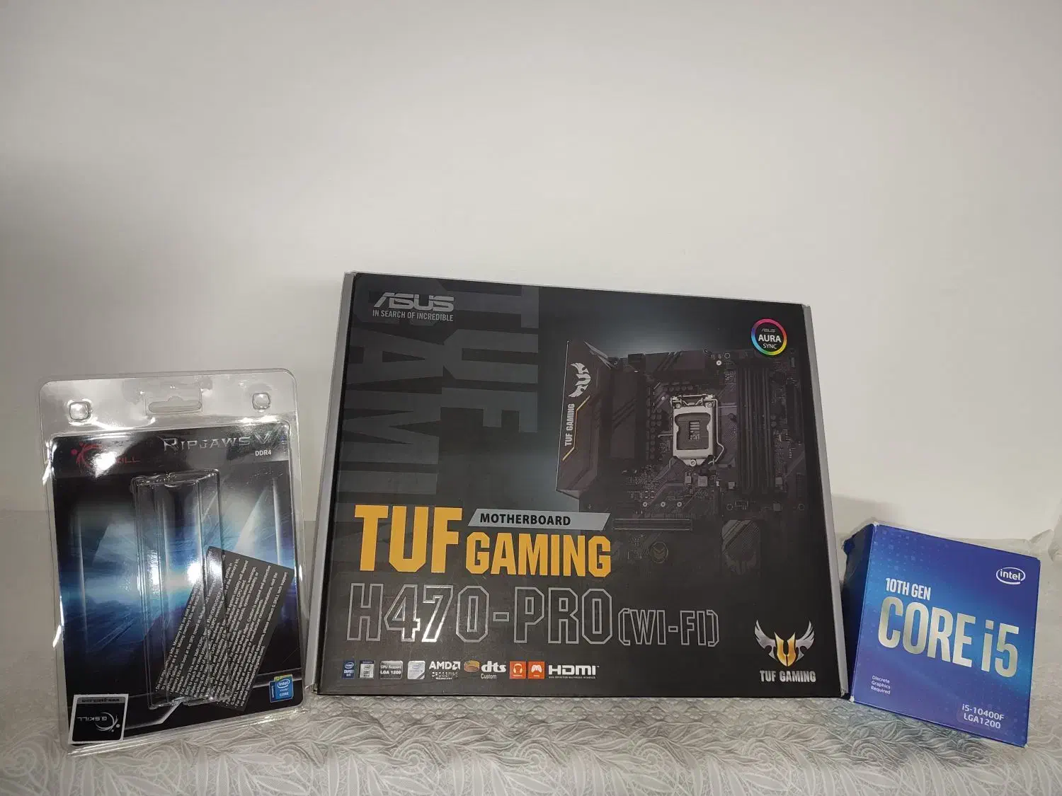 سی پی یو i5 10400f + مادربرد Asus H470 pro|قطعات و لوازم جانبی رایانه|زرند, |دیوار