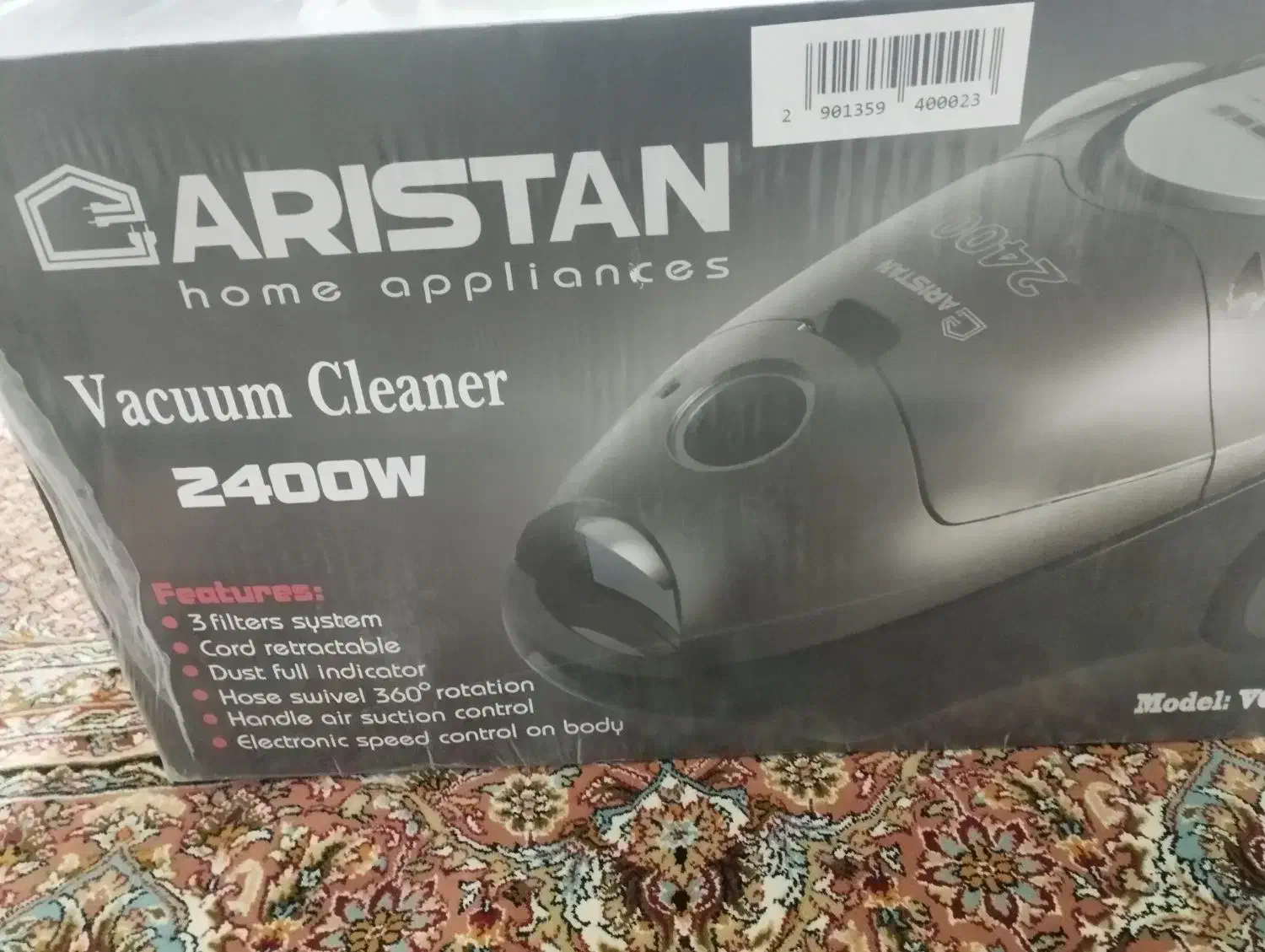 جارو برقی خوابیده 2400 وات اریستون.|جاروبرقی، جارو شارژی، بخارشو|اصفهان, قلعه طبره|دیوار