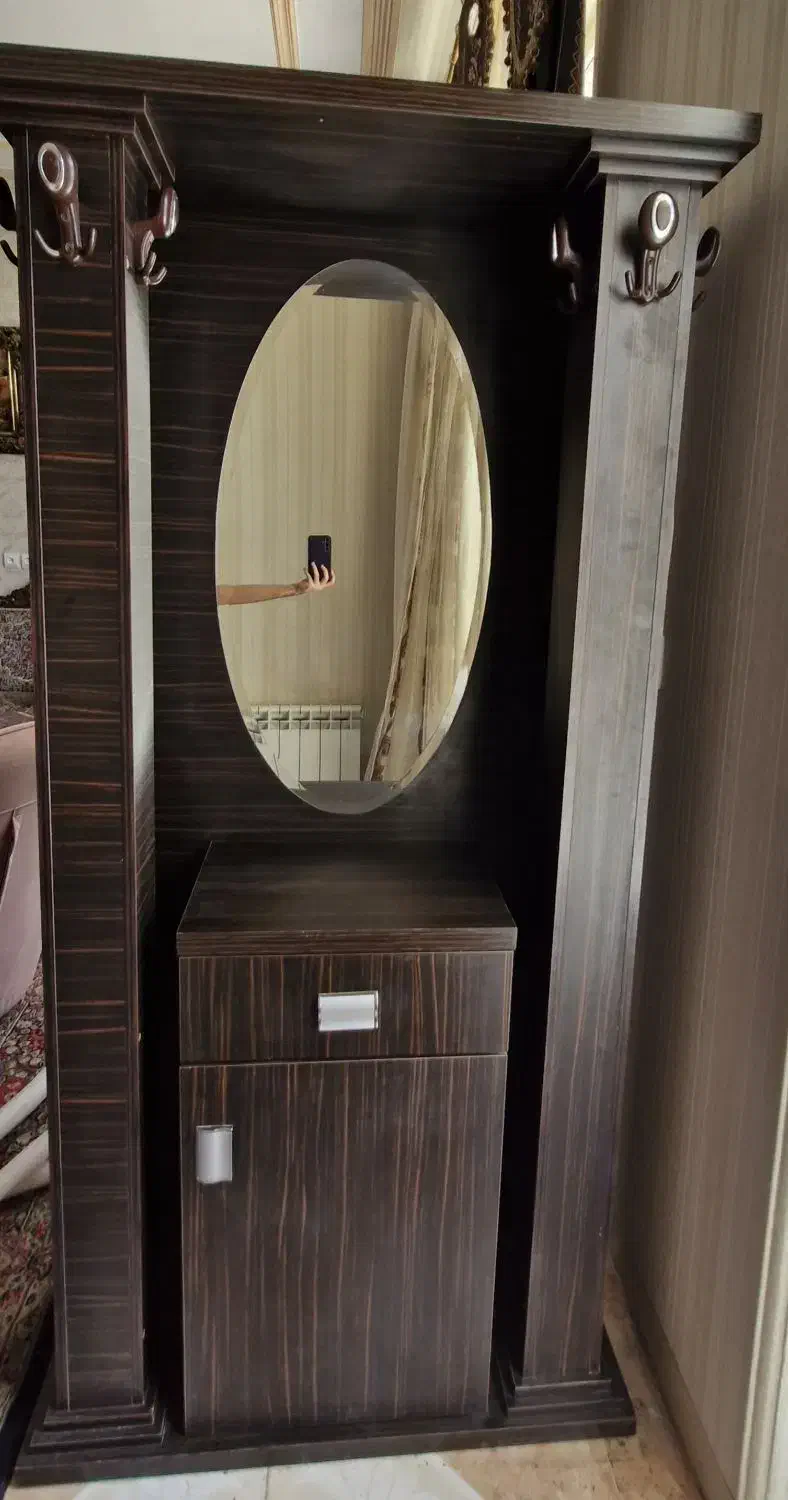 جاکفشی آینهدار|جاکفشی، کمد، دراور|کرمان, |دیوار