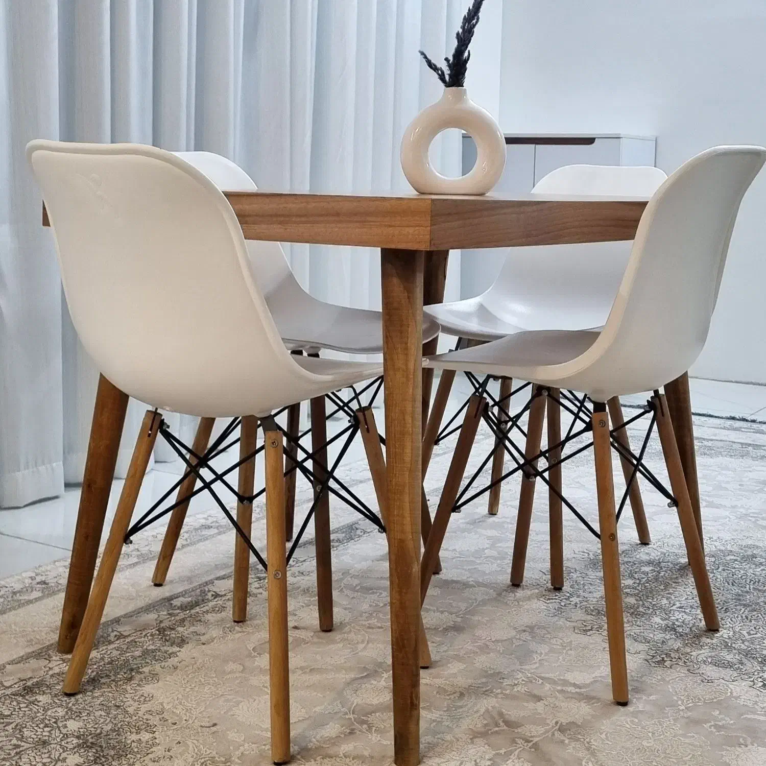 میز ناهارخوری ۴ نفره|میز و صندلی غذاخوری|بروجرد, |دیوار