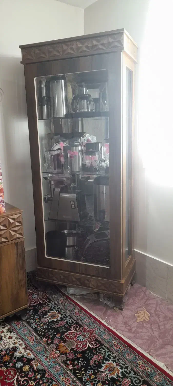 کمد ویترین|بوفه، ویترین، کنسول|قم, نیروگاه|دیوار