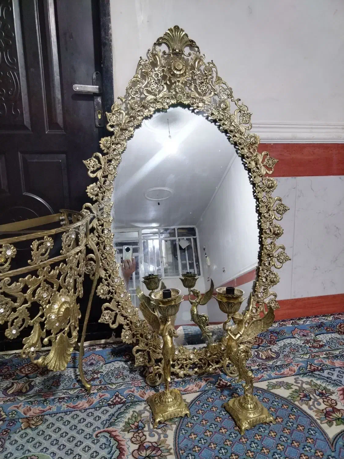 آینه کنسول و میز TV برنز اصل، توستر|آینه|خرمآباد, |دیوار